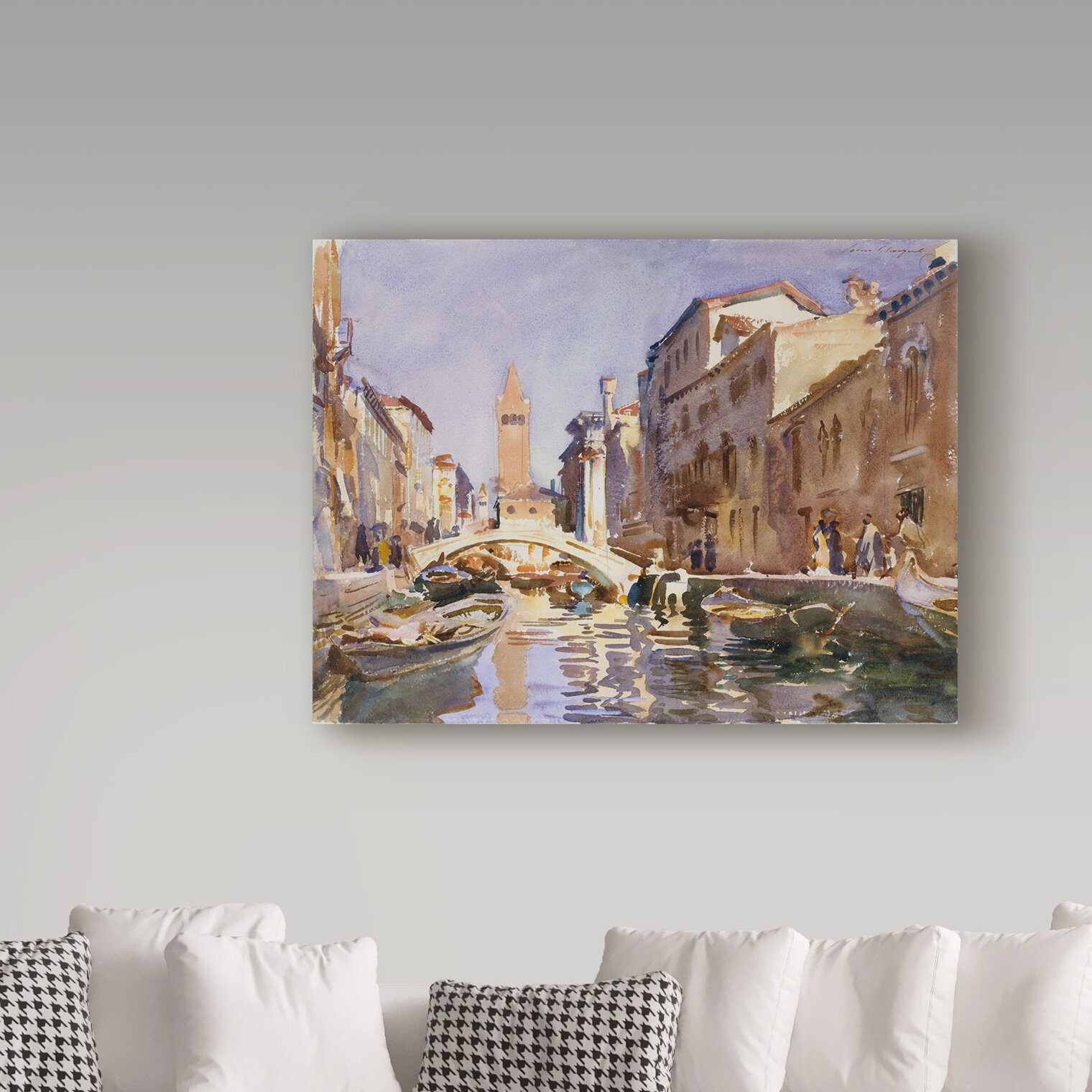 Vault W Artwork John Singer Sargent Venetian Canal By John Singer 