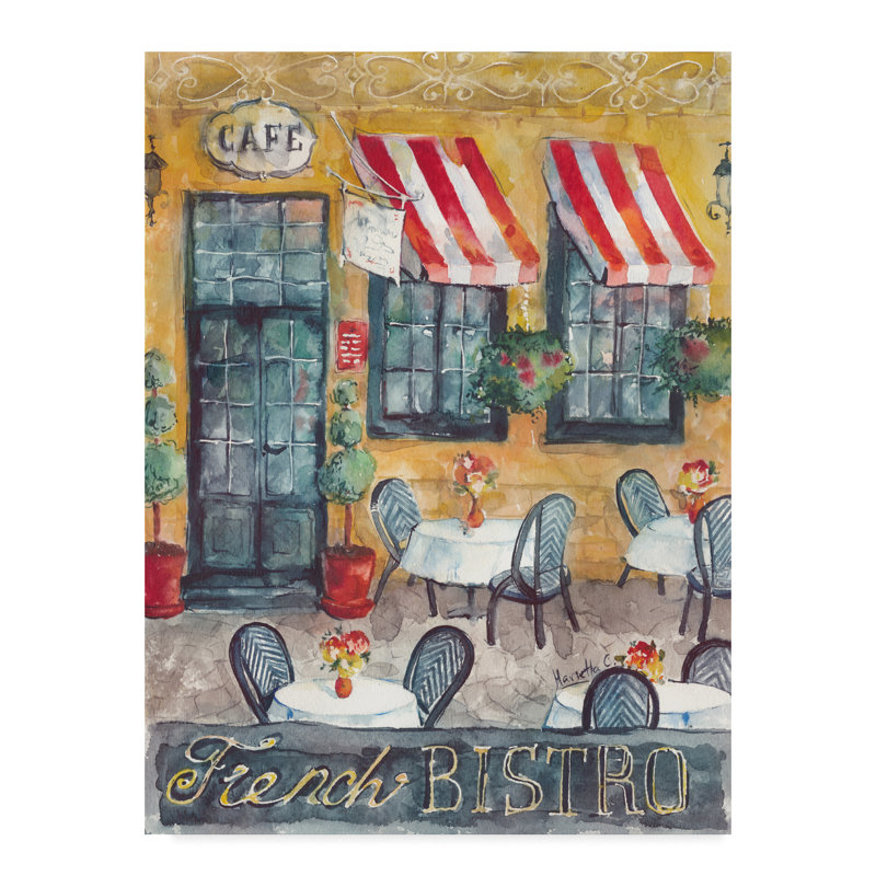 Charlton Home French Bistro Acrylic Painting Print On Wrapped