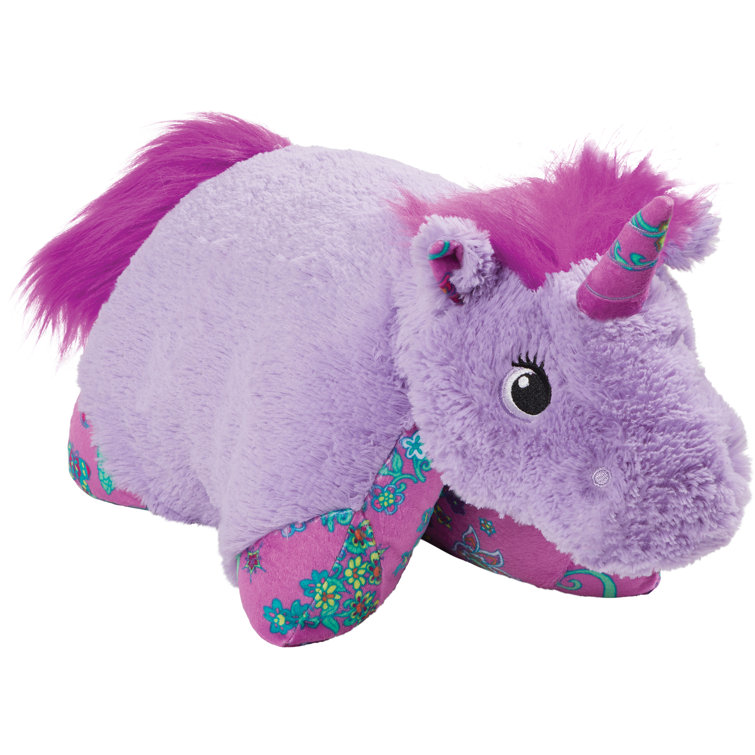 fluffy unicorn pillow