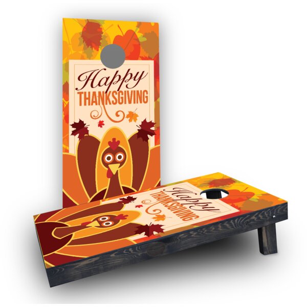 Custom Cornhole Boards Thanksgiving Themed Cornhole Game Set - Wayfair ...
