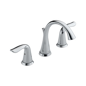 Lahara Double Handle Widespread Bathroom Faucet with Drain Assembly and Diamond Seal Technology