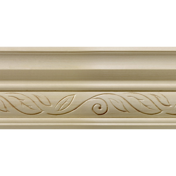 Ornamental Mouldings Hardwood Clean Scroll Moulding 3 75 H X 96 W X 0 5 D Crown Wayfair
