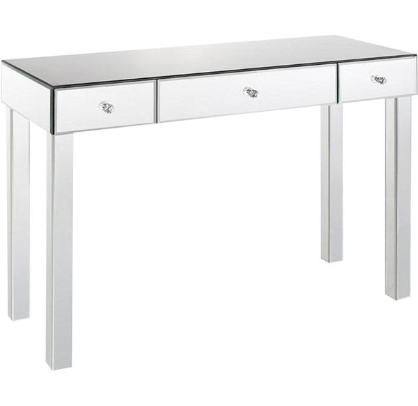 Rosdorf Park Borrello Park 3 Drawer Mirrored Console Table Wayfair