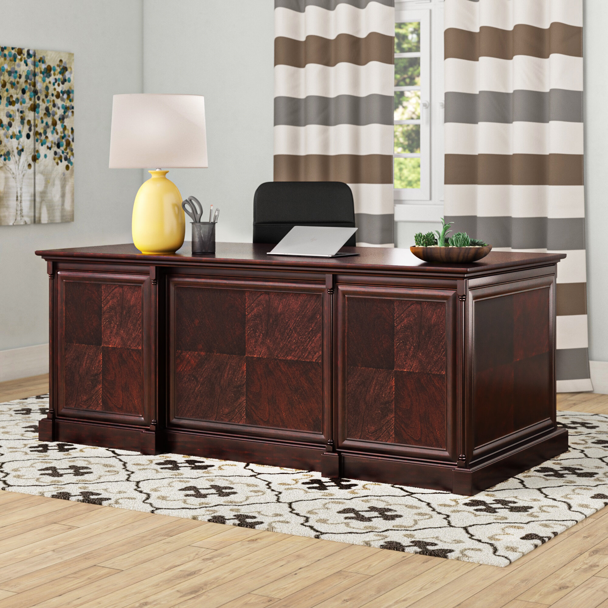 Contemporary Solid Wood Executive Desk : Contemporary executive desks ...