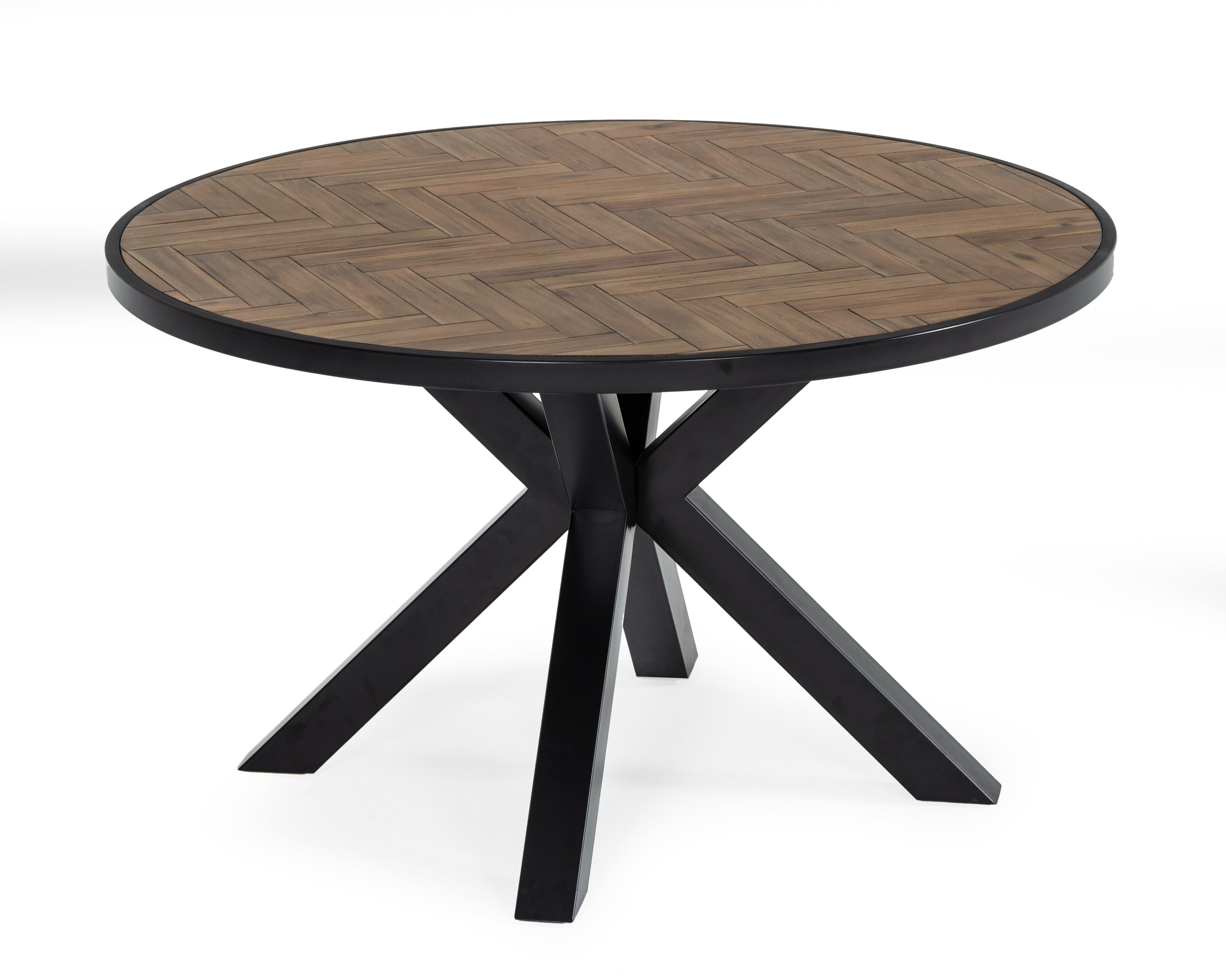 round chevron dining table