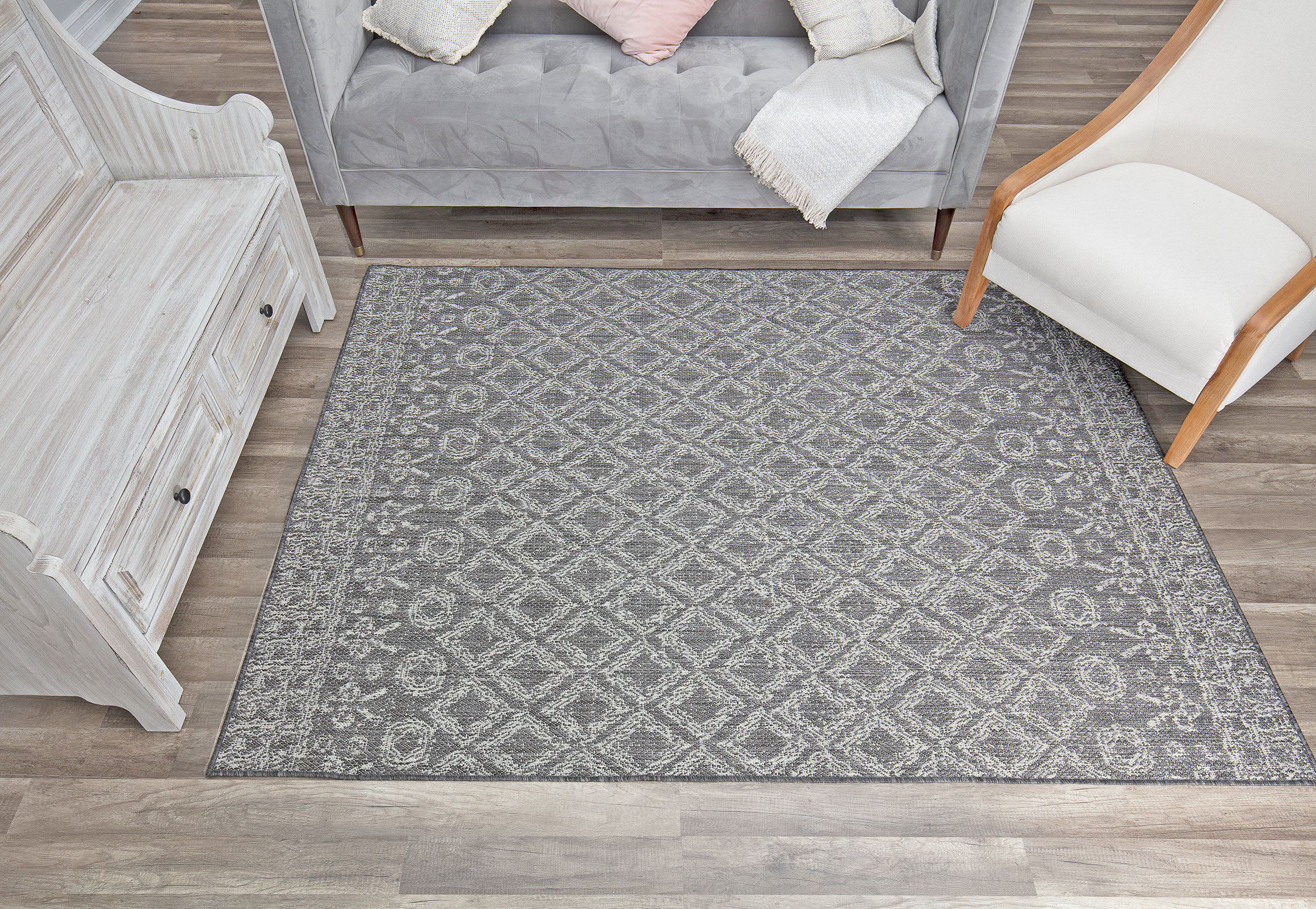 Veranda Power Loom Gray Rug Joss Main