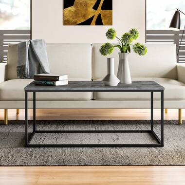 southside frame single coffee table with storage union rustic