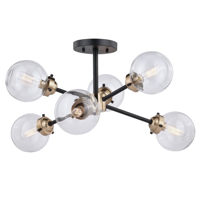 Badilla 6 Light Semi Flush Mount