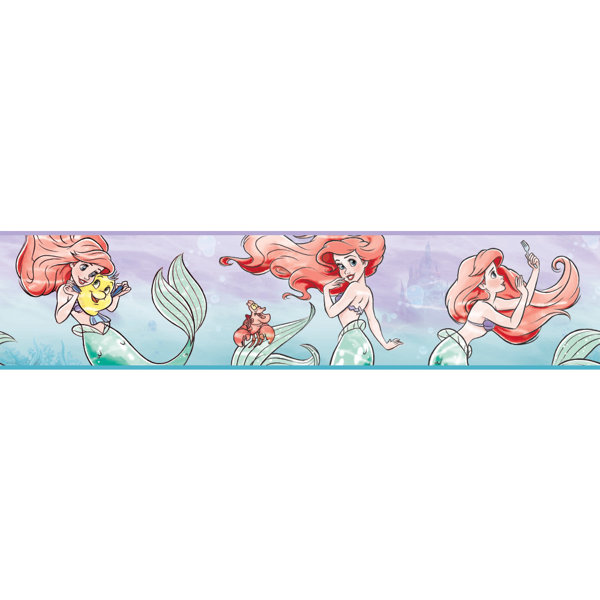 York Wallcoverings Disney The Little Mermaid Ariel And Friends 15 L X 6 W Wallpaper Border Wayfair
