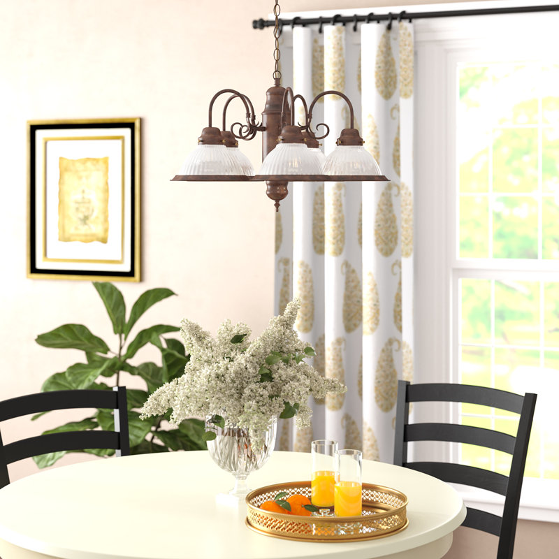 Charlton Home Cummingham 5 Light Shaded Classic Traditional