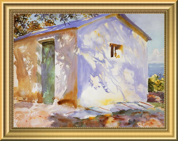 East Urban Home Corfu Lights And Shadows Framed Oil Painting