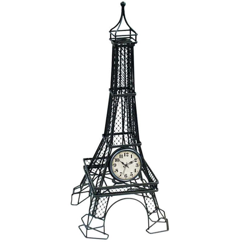 Metal Eiffel Quartz Table Clock