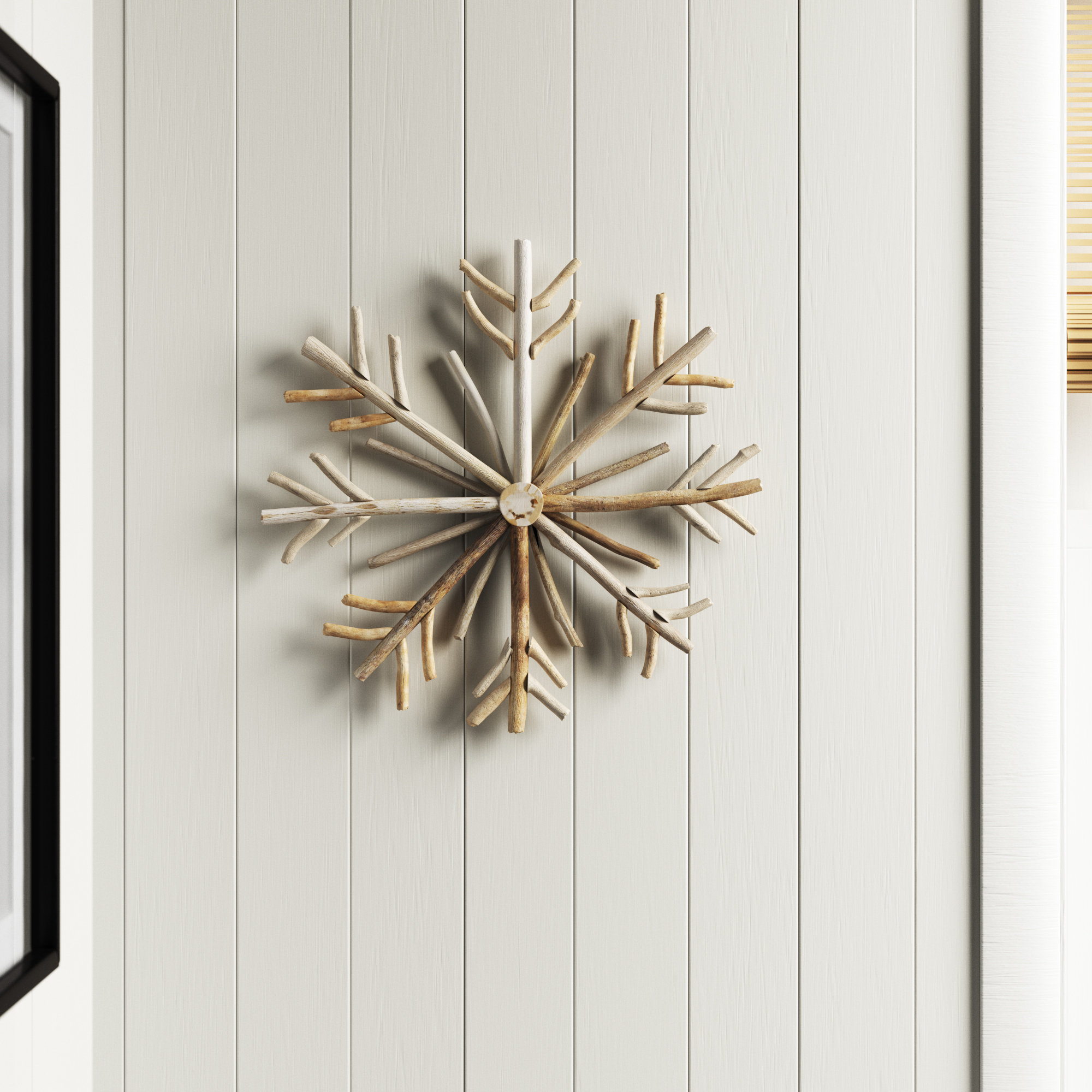 Sand & Stable Driftwood Snowflake Wall Décor | Wayfair