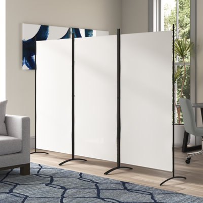 Leveille 102.5" W x 72" H 3 - Panel Folding Room Divider
