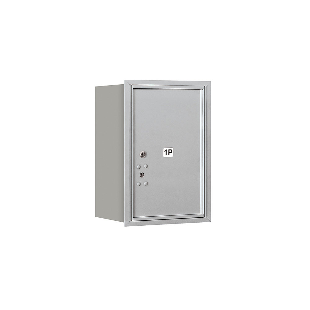 Salsbury Industries 3706S-1PARU Recessed Mounted 4C Parcel Locker Aluminum