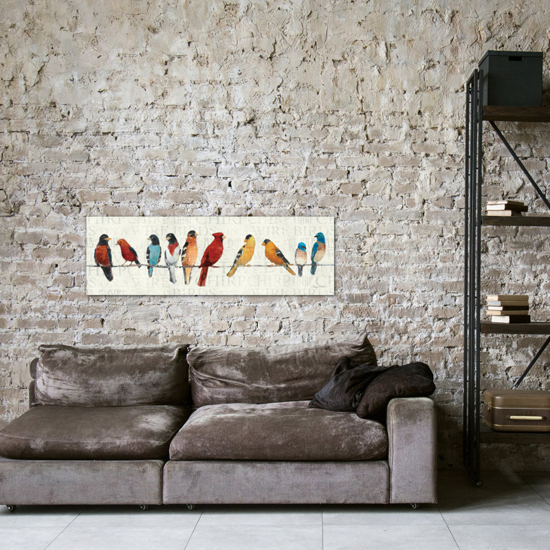 Red Barrel Studio The Usual Suspects Birds On A Wire Wall Art On