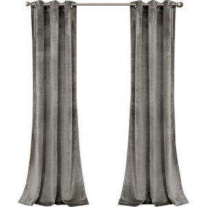Belknap Solid Room Darkening Grommet Curtain Panels (Set of 2)