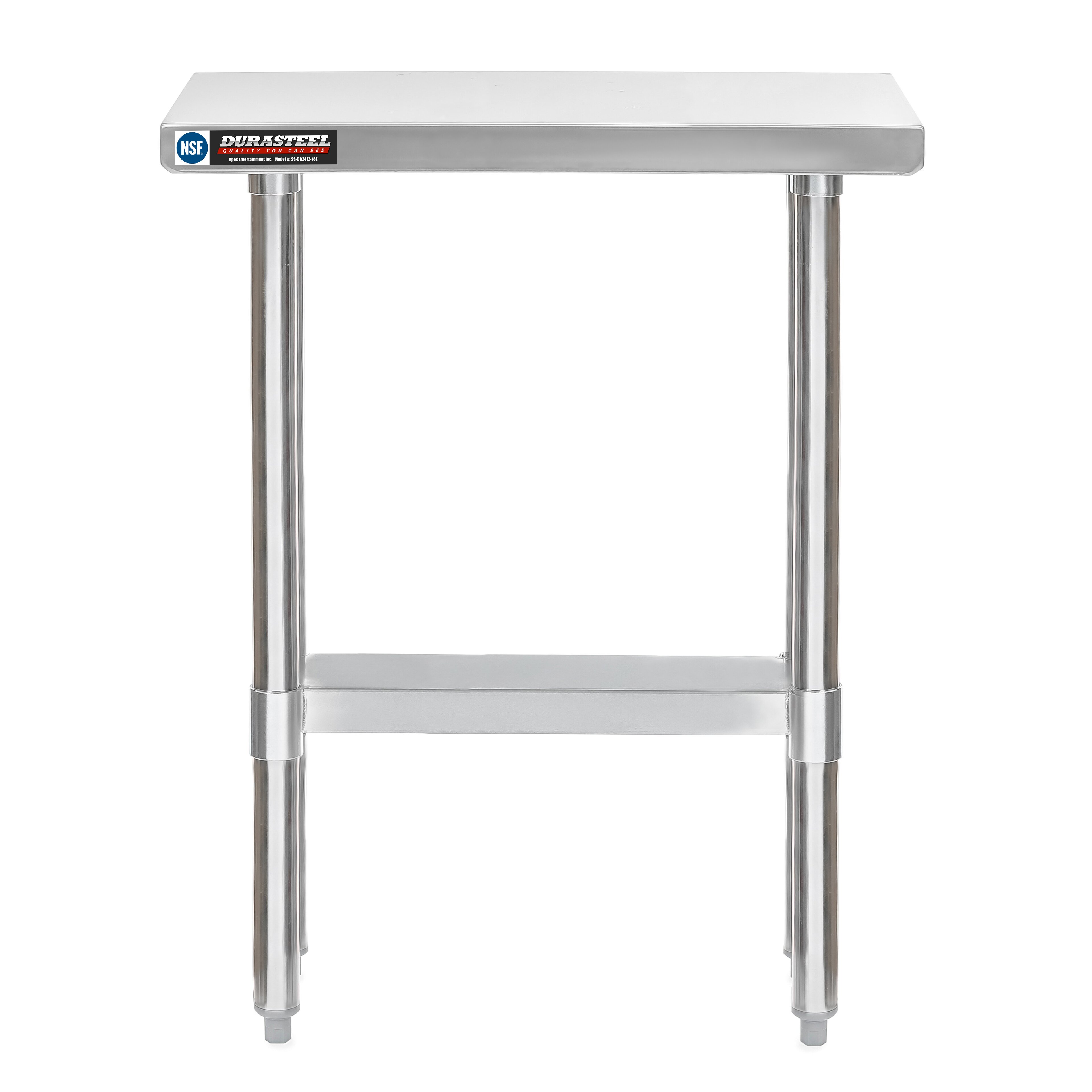 New Commercial 48" X 30" Stainless Steel Work Table with Undershelf  Galvan NSF 