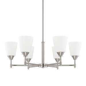 Luz 6-Light Shaded Chandelier