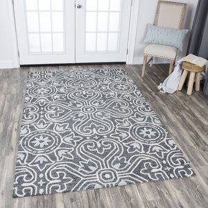 Nordmeyer Hand-Tufted Gray Area Rug