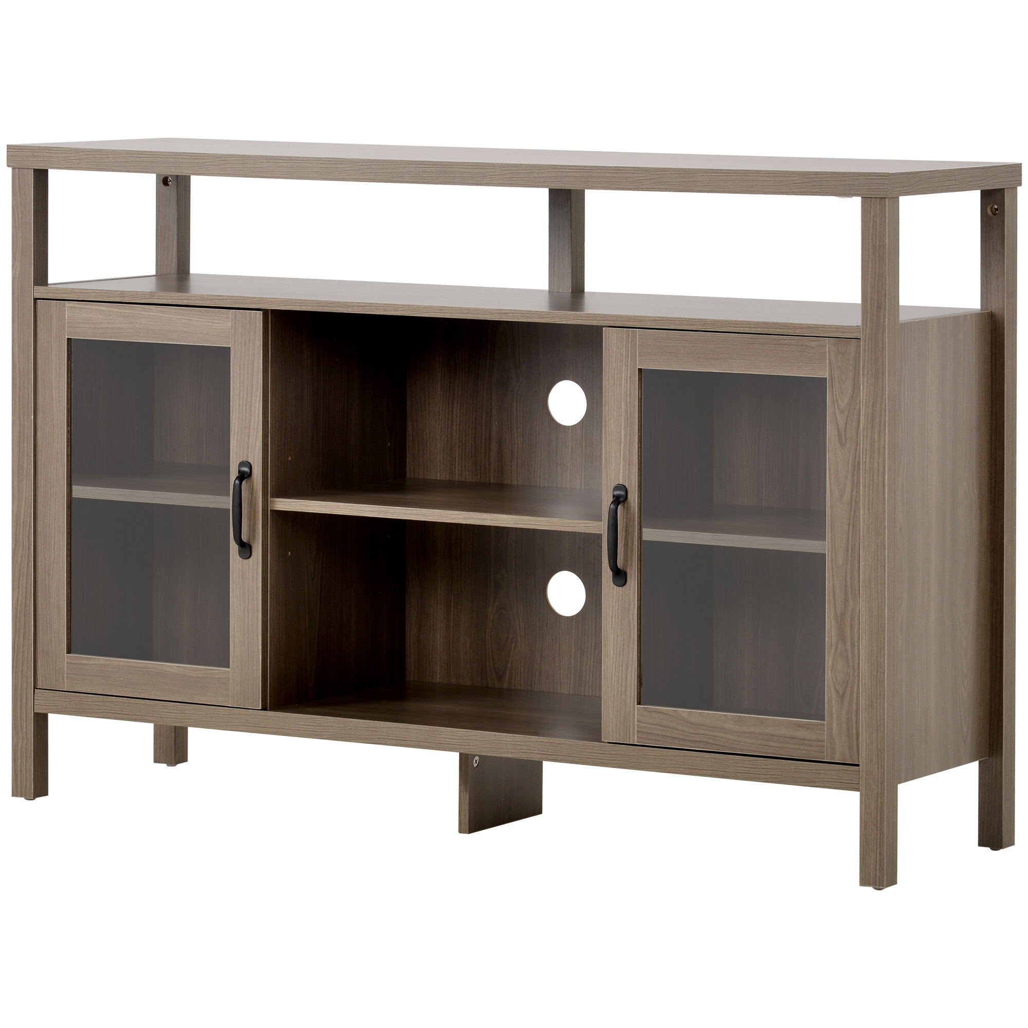 Details about   Rustic TV Stand Entertainment Center Farmhouse Console Storage Two Cabinet Doors