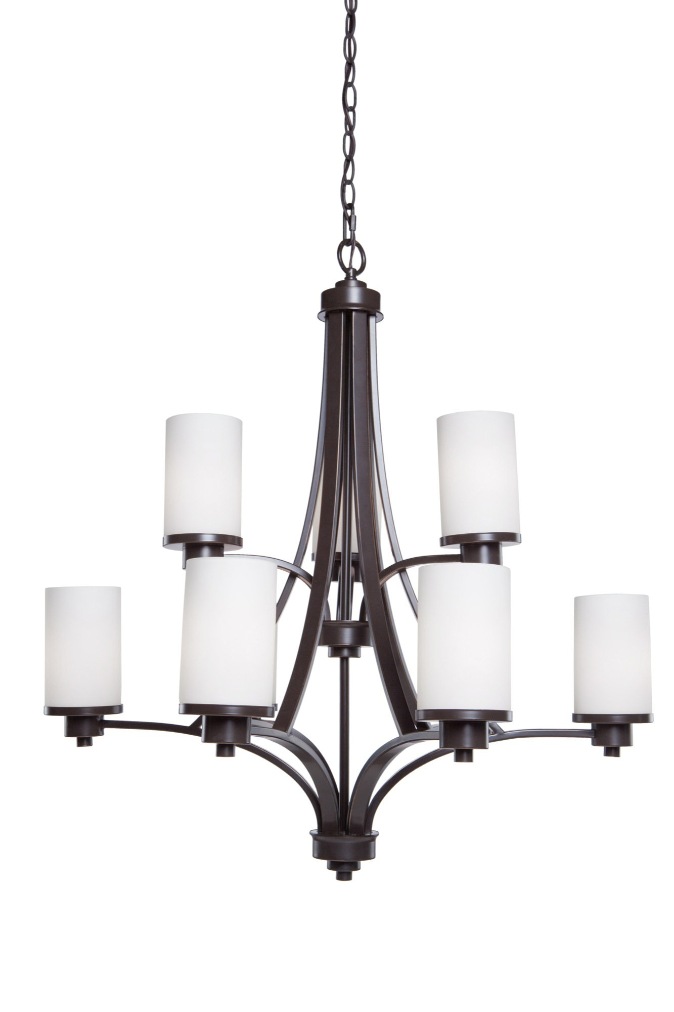 Red Barrel Studio Amal 9 Light Shaded Tiered Chandelier