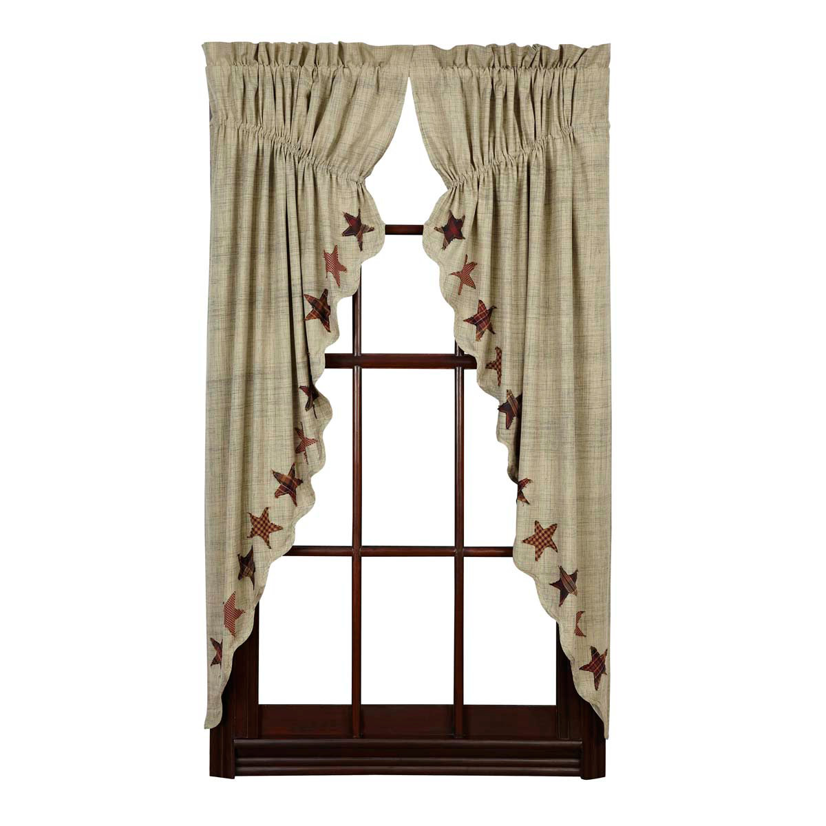 Country Bedroom Curtains Wayfair Lydia Geometric Semi Sheer Rod Pocket Curtain Panels Set Of 2