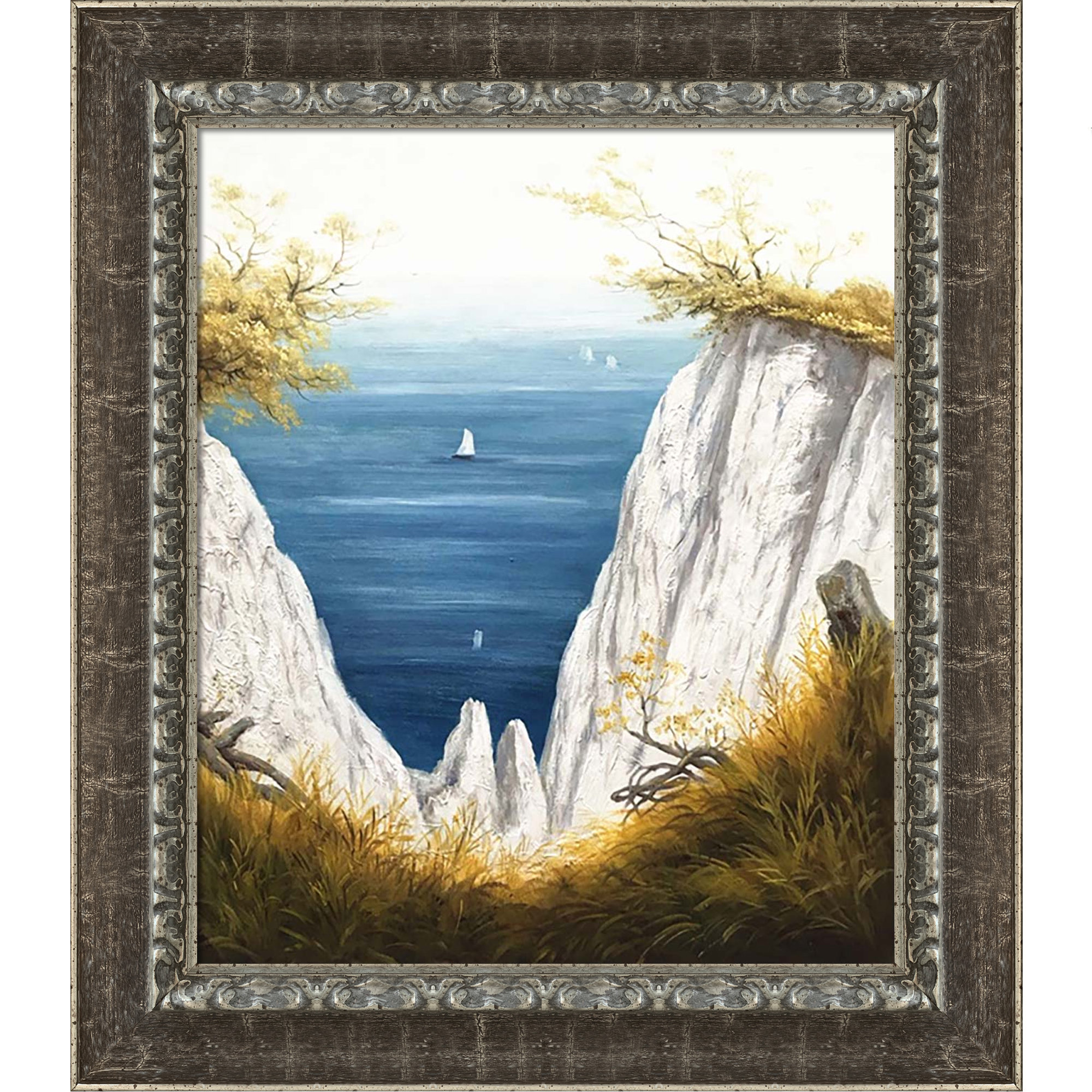 Overstock Art Chalk Cliffs At Rugen by Caspar David Friedrich