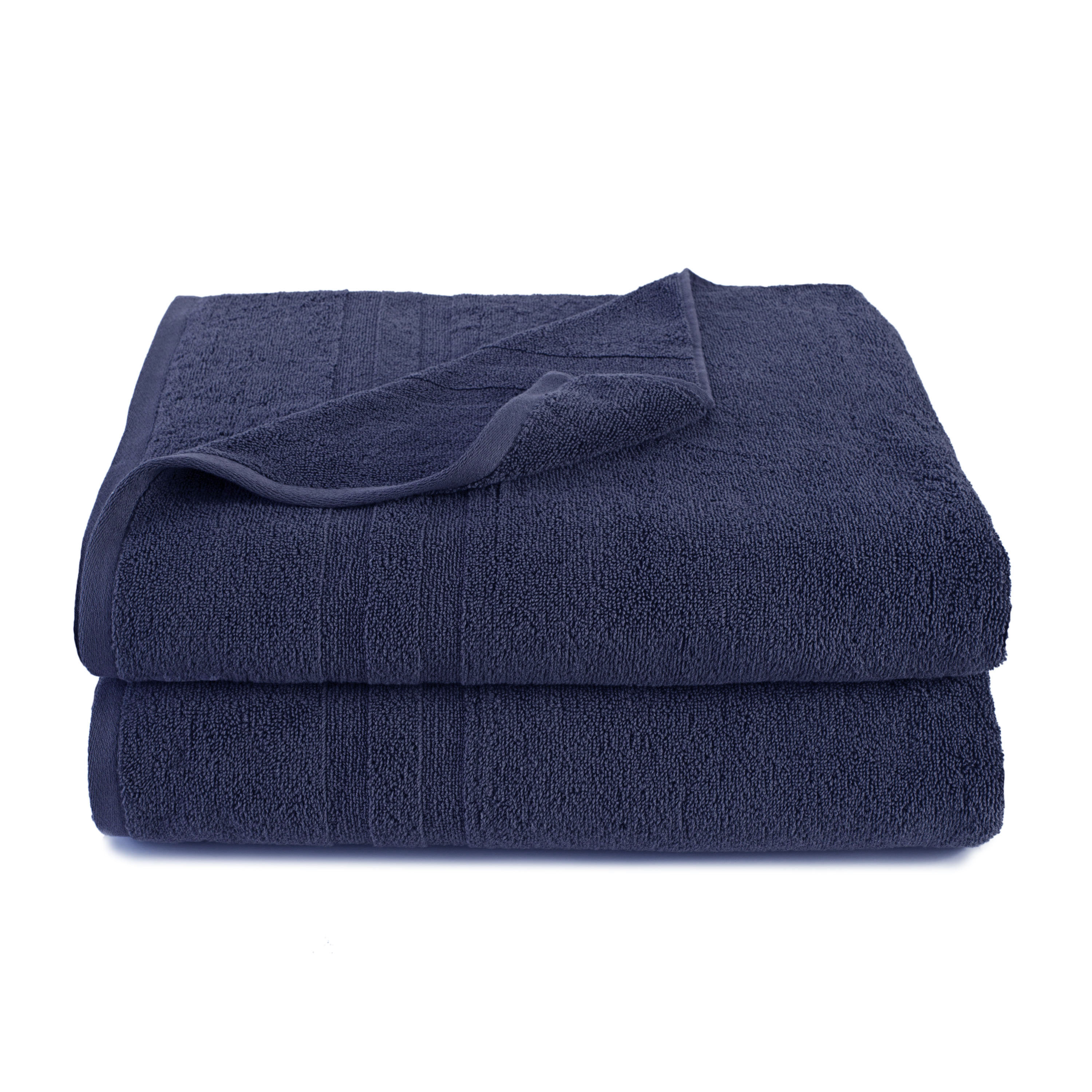 Set of 2 Rosewood Ring Spun Combed Cotton Soft and Absorbent Bath Sheet Towels