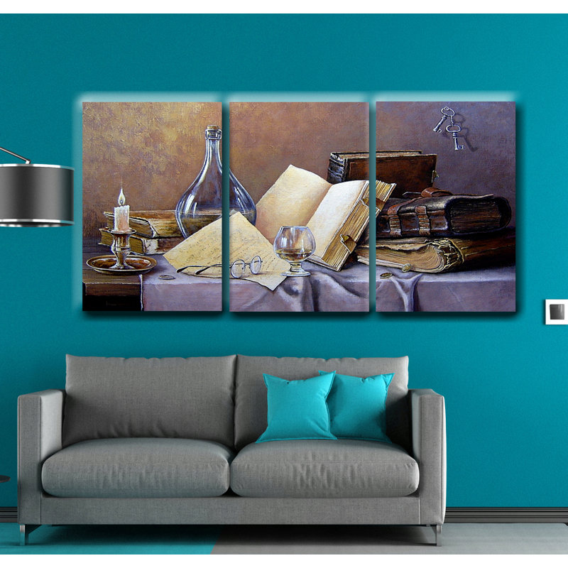 Fleur De Lis Living Digital Oil Painting Print Multi Piece Image