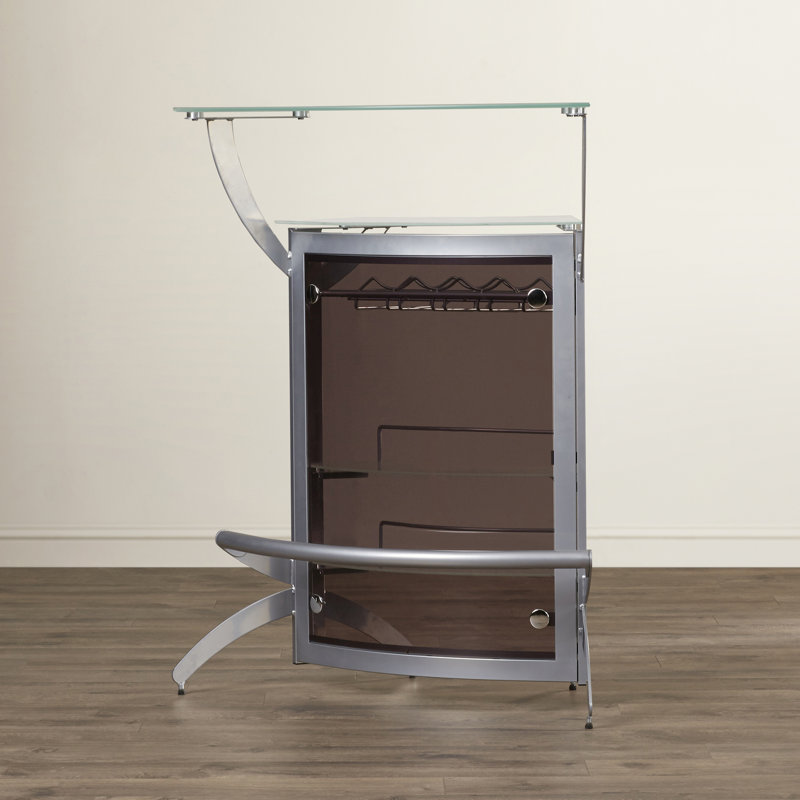 Laude Run Rayford Mini Bar With Wine Storage Reviews Wayfair Rayford Mini Bar With Wine Storage