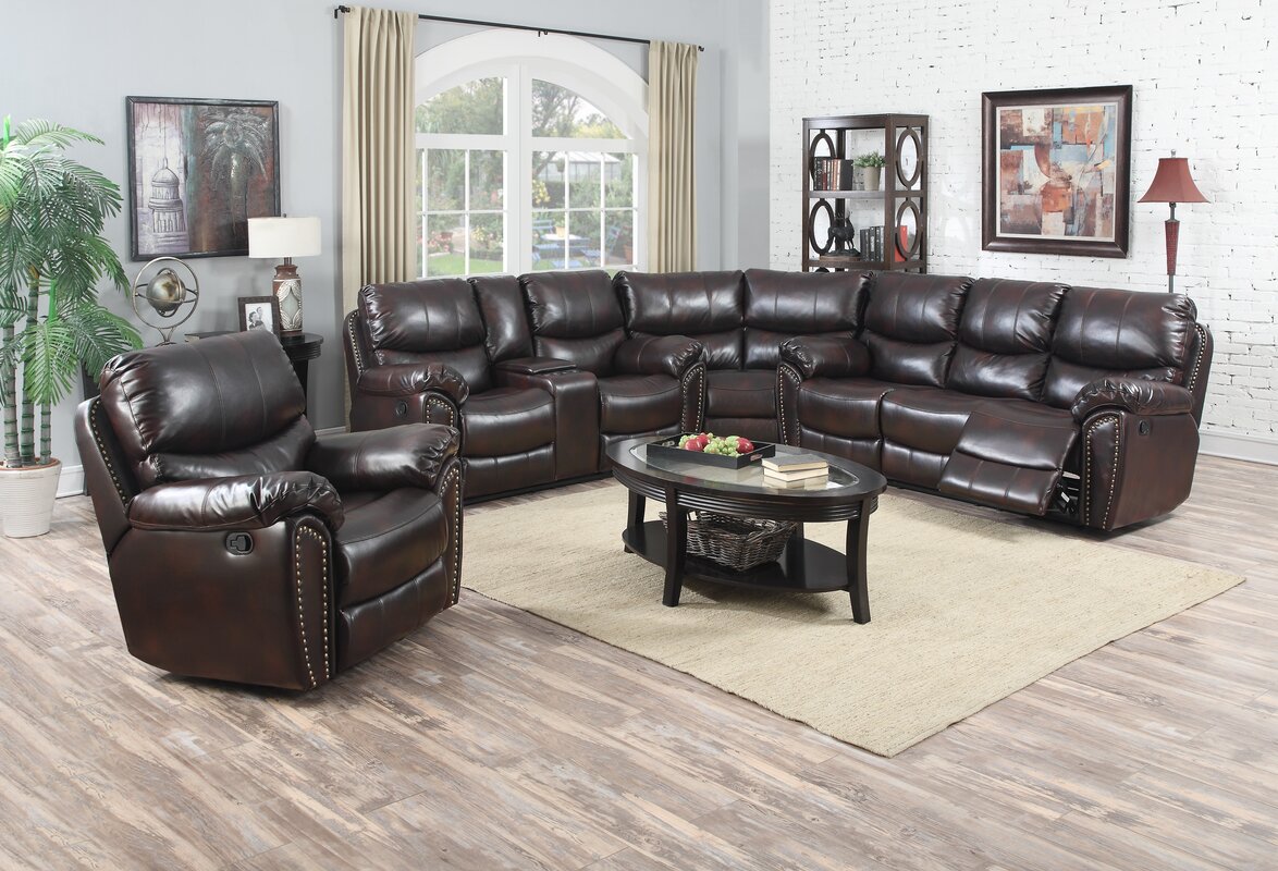 Tombstone Reclining Sectional Sofa
