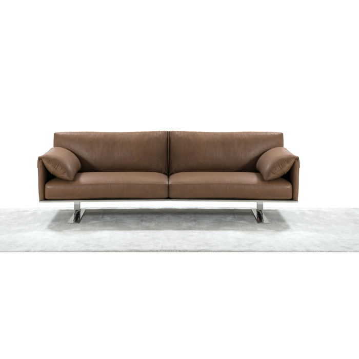 Nella Vetrina Venus VEN03 Italian Designer White Leather Sofa