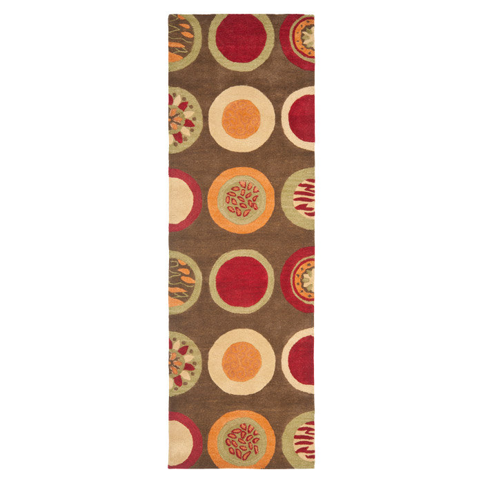 Latitude Run Chiara Hand Tufted Wool Red Brown Beige Area Rug Wayfair
