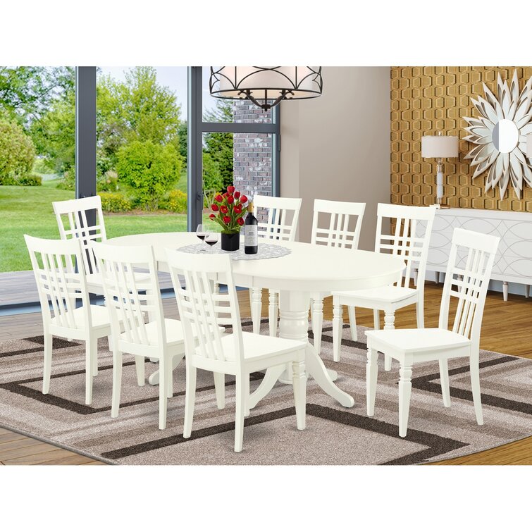 Winston Porter Caffin Butterfly Leaf Solid Wood Dining Set | Wayfair