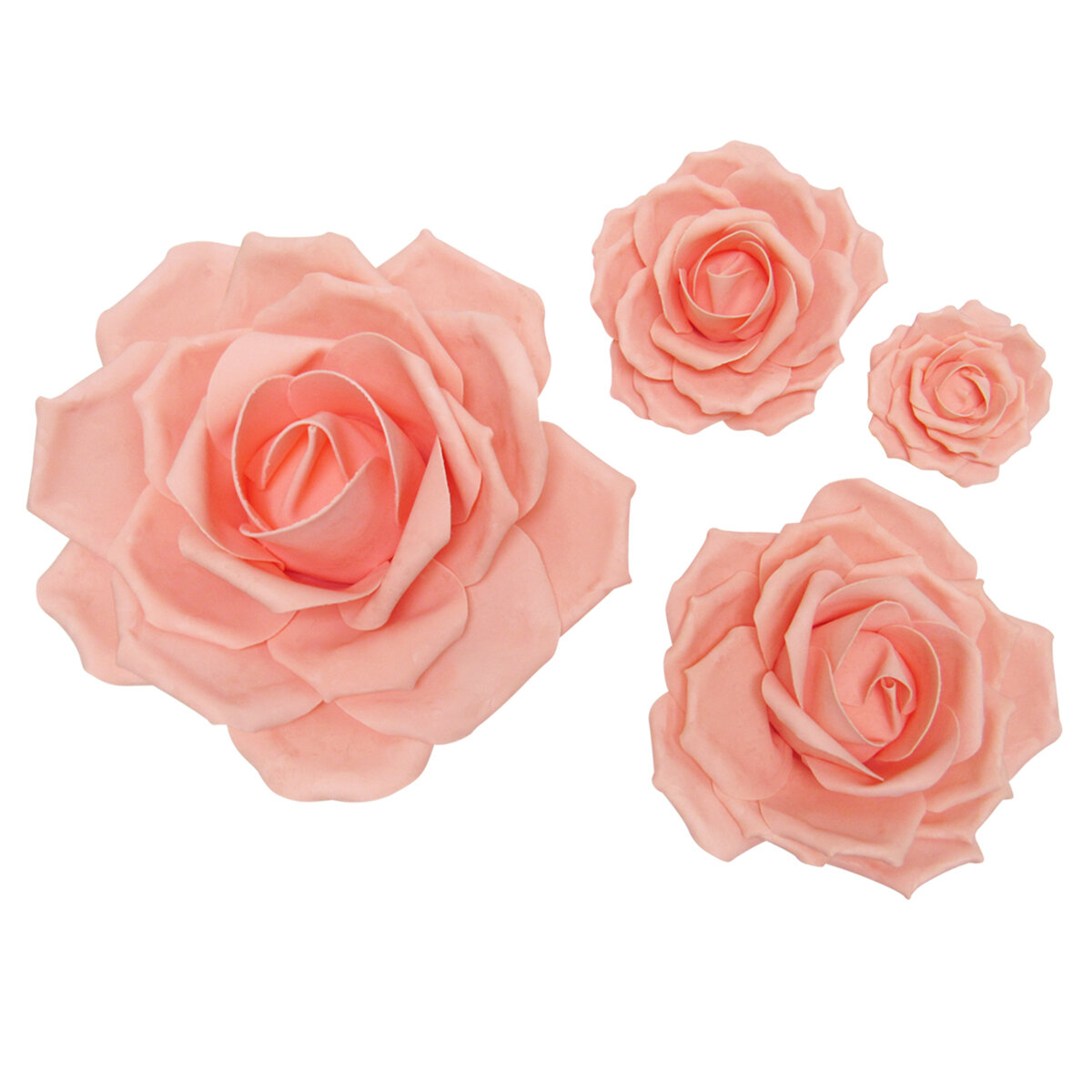 Rosdorf Park 4 Piece Rose Foam Flower Wall Décor Set | Wayfair