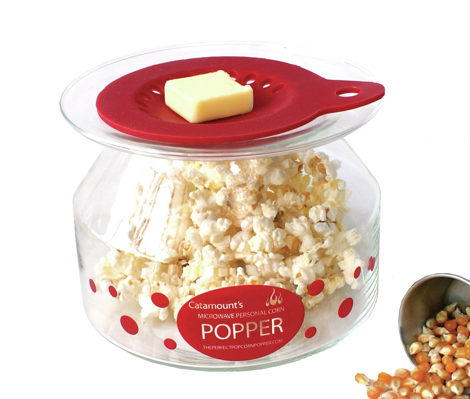 glass popcorn popper