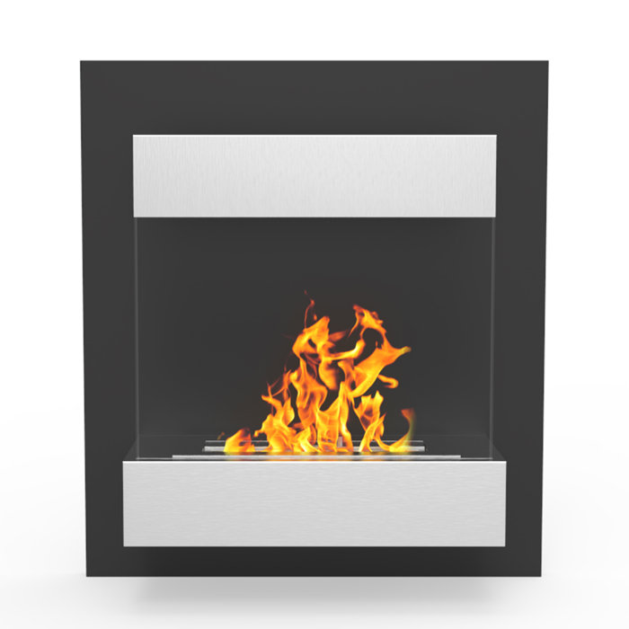 Ebern Designs Esparza Ventless Wall Mounted Bio Ethanol Fireplace