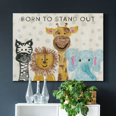Born to Stand Out - Wrapped Canvas Print 32x48 