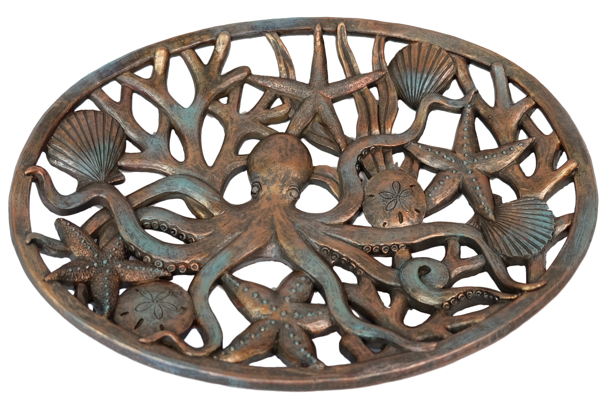 Longshore Tides Sroka Octopus Sea Life Web Coffee Table Tray Reviews Wayfair