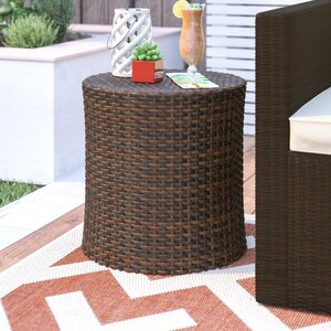 Mazzella Bluestar Barrel Wicker Side Table