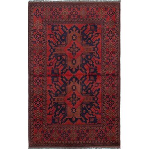 One-of-a-Kind Rosales Hand Knotted Wool Dark Copper Indoor Area Rug