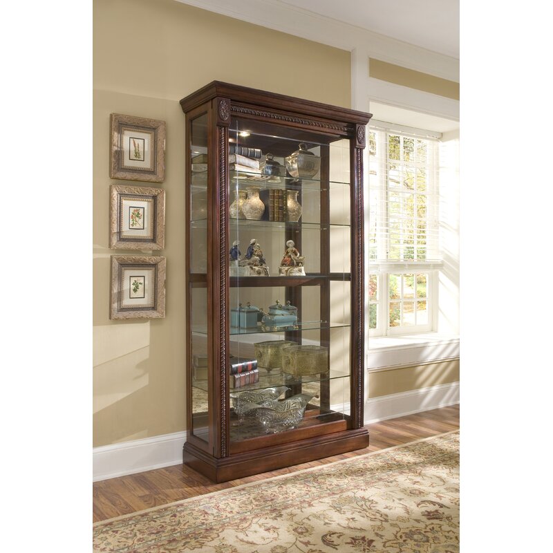 Darby Home Co Nancy Lighted Curio Cabinet Reviews Wayfair