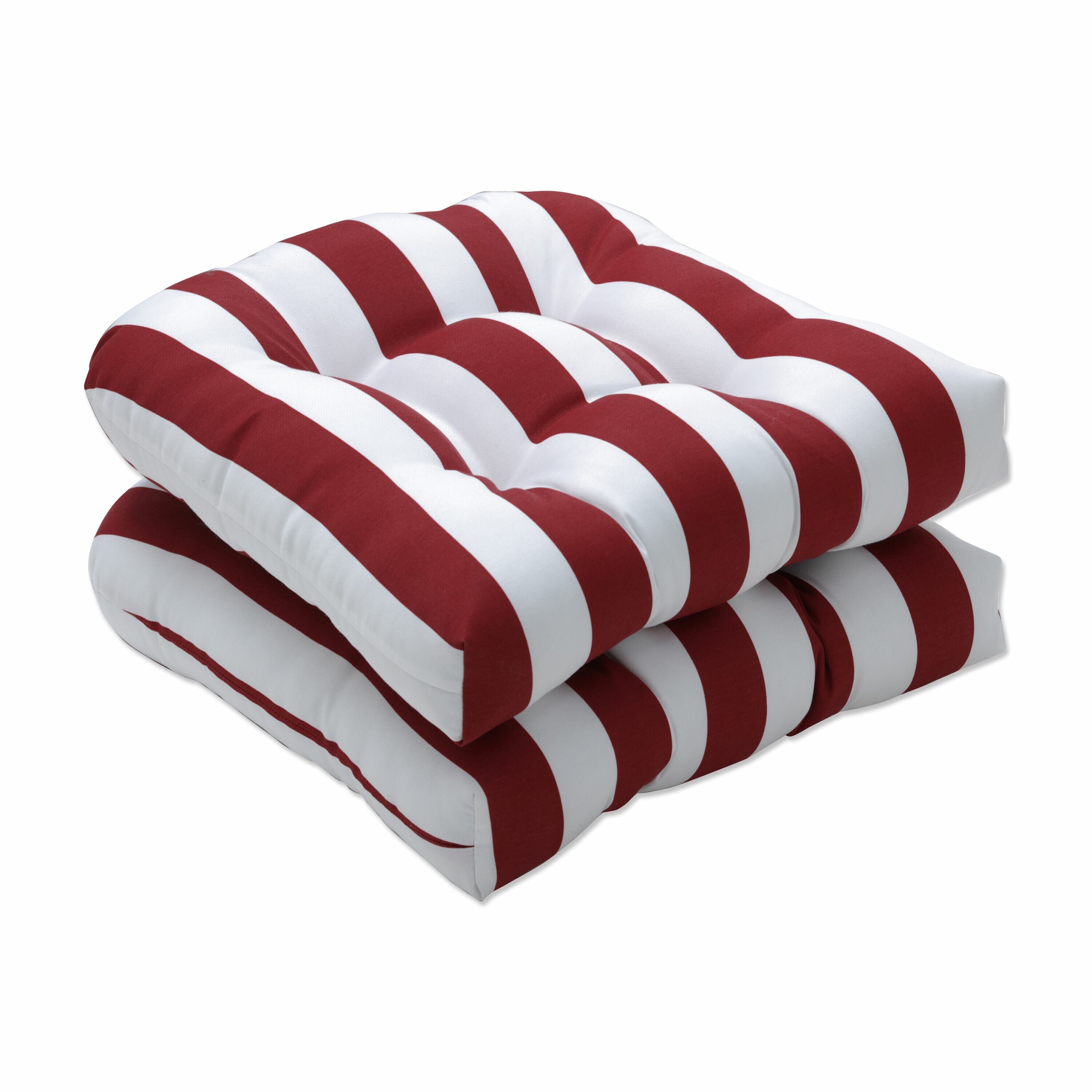 red seat cushions outdoor