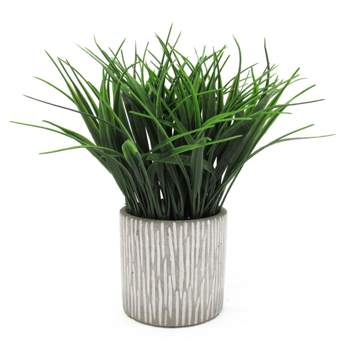 Gracie Oaks 10'' Artificial Grass in Pot & Reviews Wayfair