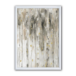 East Urban Home 'The Modern Gray Forest IV' Painting Print on Canvas ...
