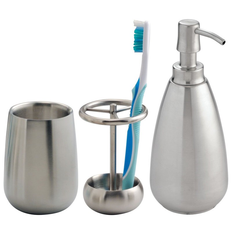 Joss Main Essentials 3 Piece Bathroom Accessory Set Reviews Joss Main