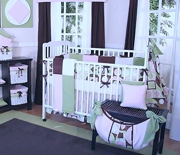 modern baby girl bedding