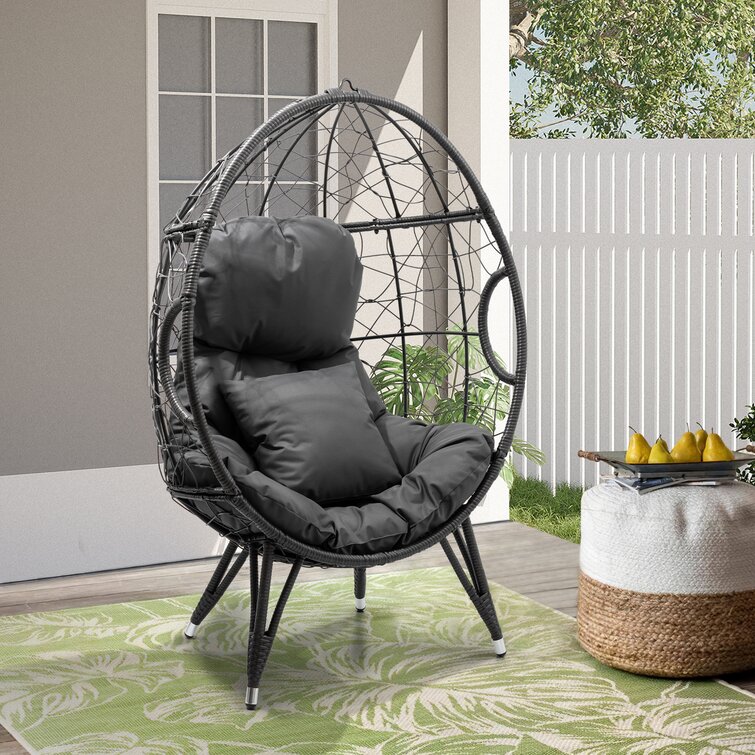 egg shaped basket chair