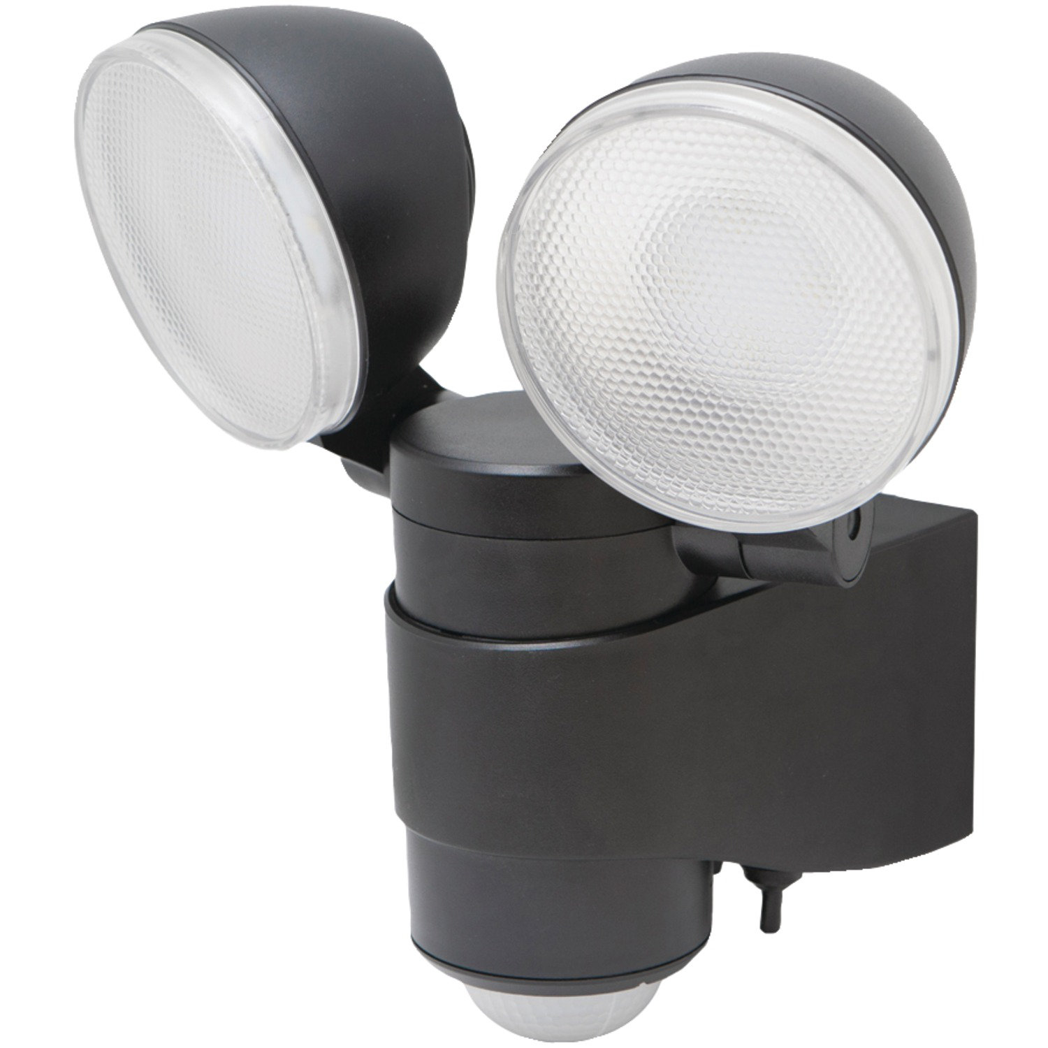 Dual Head Battery Operated Outdoor Security Spotlight With Motion Sensor Dual Head Battery Operated Outdoor Security Spotlight With Motion Sensor